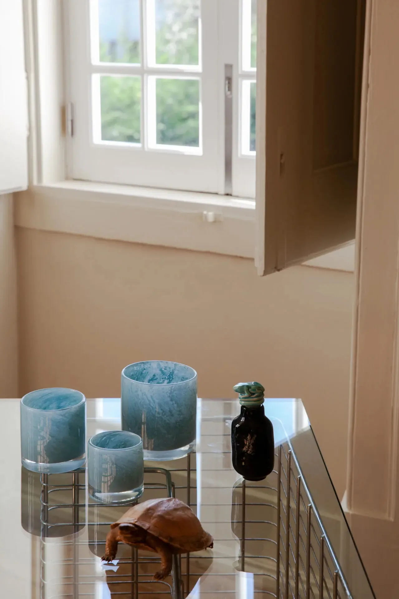 Photophore Nilla 10 cm, Bleu clair Olsson & Jensen