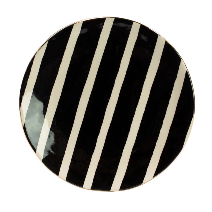 Plat Doris - Noir-blanc-doré - Olsson & Jensen