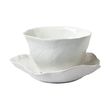 Tasse Clair avec soucoupe - Blanc - Olsson & Jensen