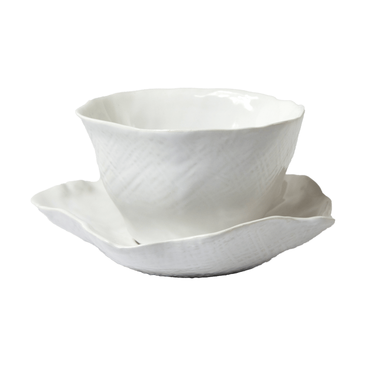 Tasse Clair avec soucoupe - Blanc - Olsson & Jensen