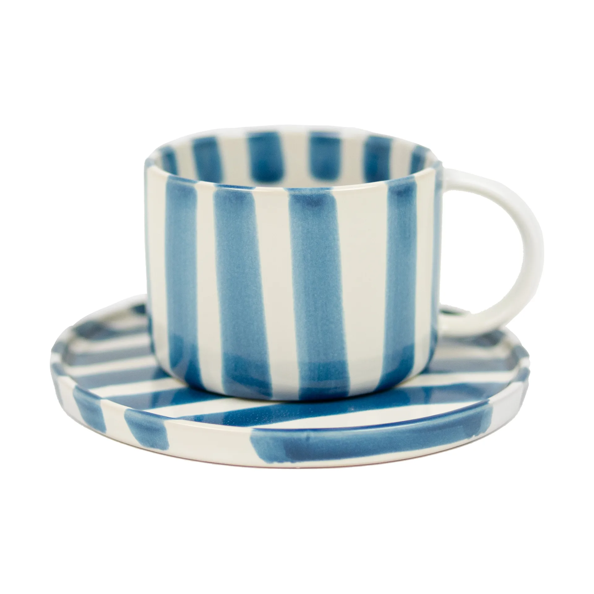 Tasse et soucoupe Monica, Bleu Olsson & Jensen
