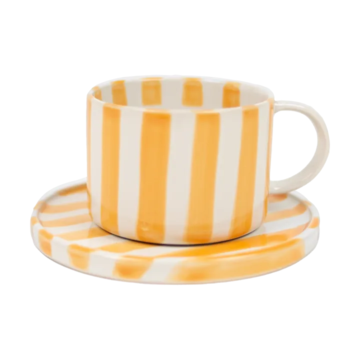 Tasse et soucoupe Monica - Jaune - Olsson & Jensen