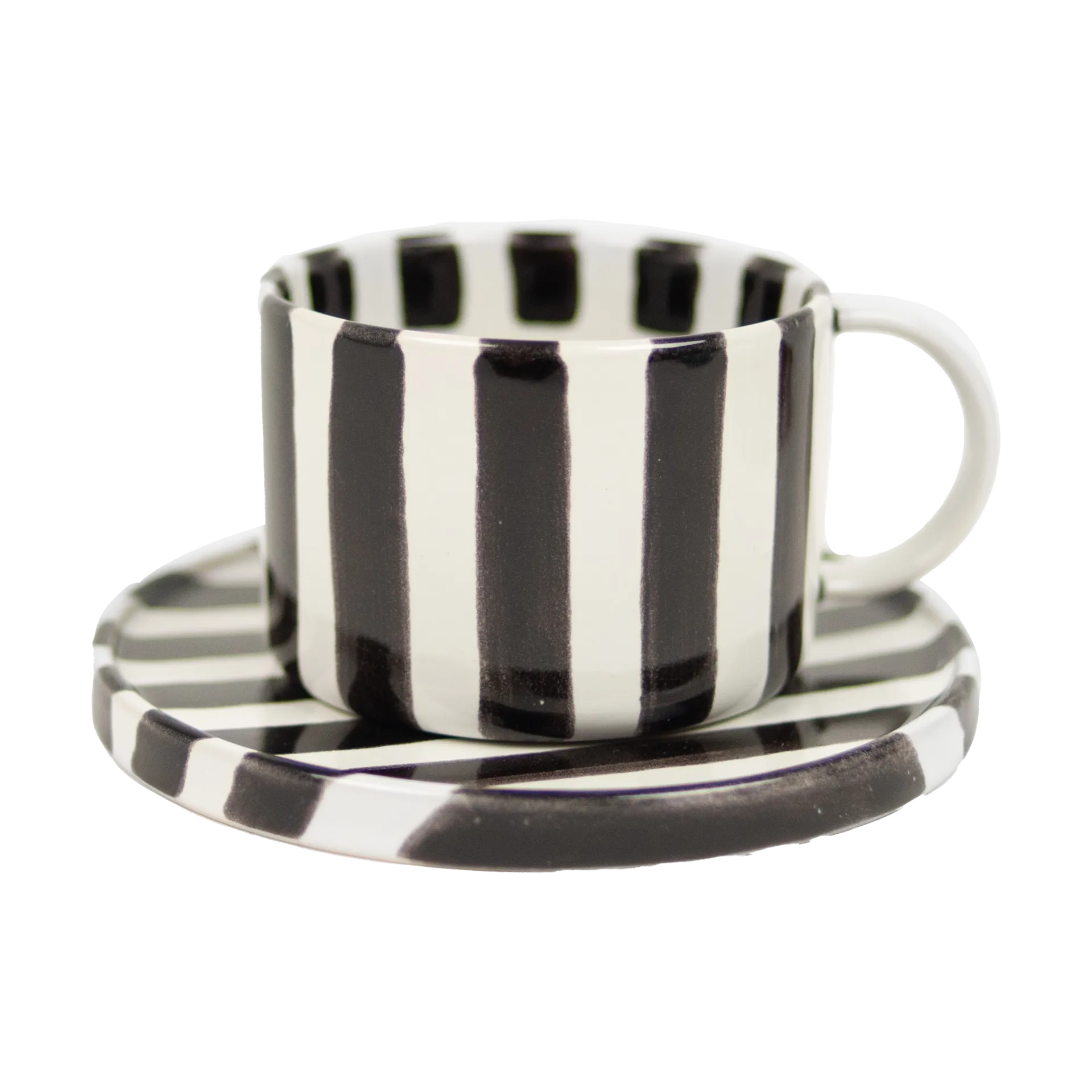 Tasse et soucoupe Monica, Noir Olsson & Jensen