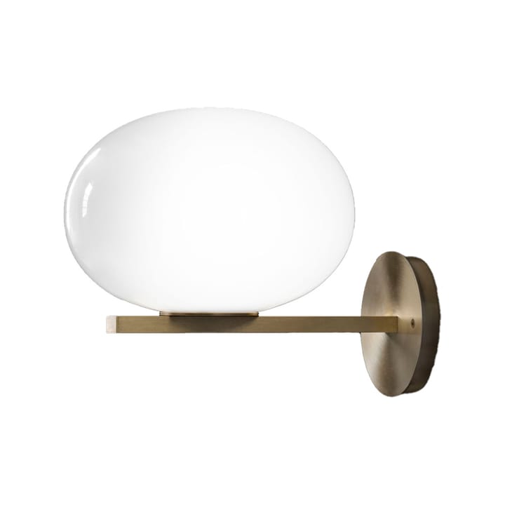 Applique Alba 176 - opale, laiton - Oluce