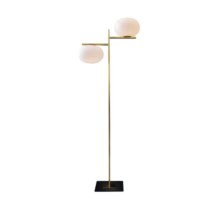 Lampadaire Alba 383 - opale, laiton - Oluce