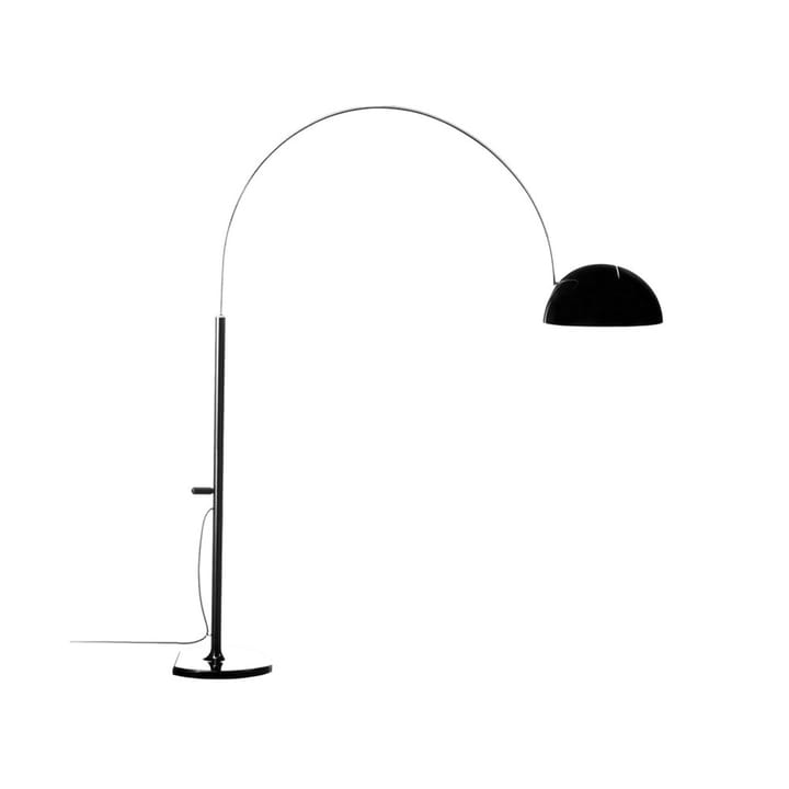 Lampadaire Coupé 3320 - black, structure chromée - Oluce