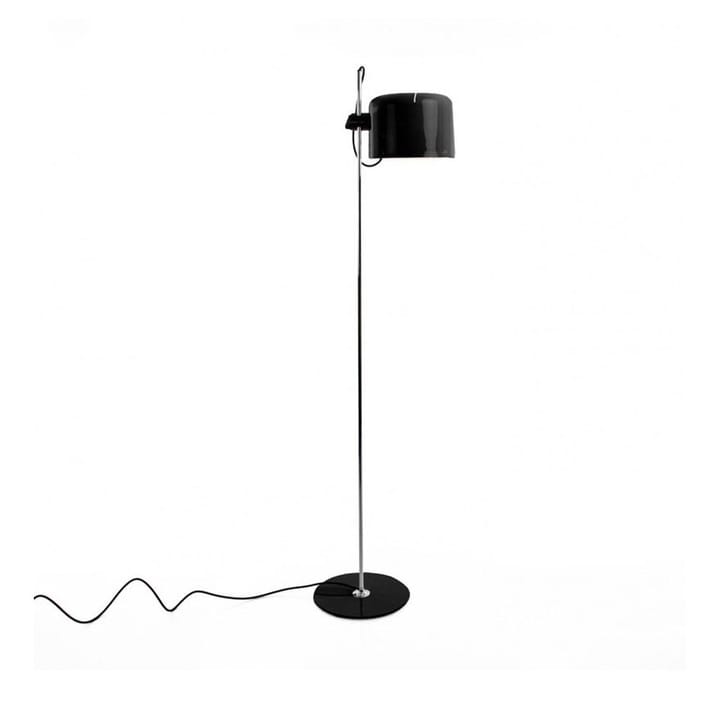 Lampadaire Coupé 3321 - black, structure chromée - Oluce