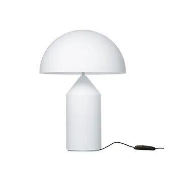 Lampe de table Atollo medium 235 verre - Opale - Oluce