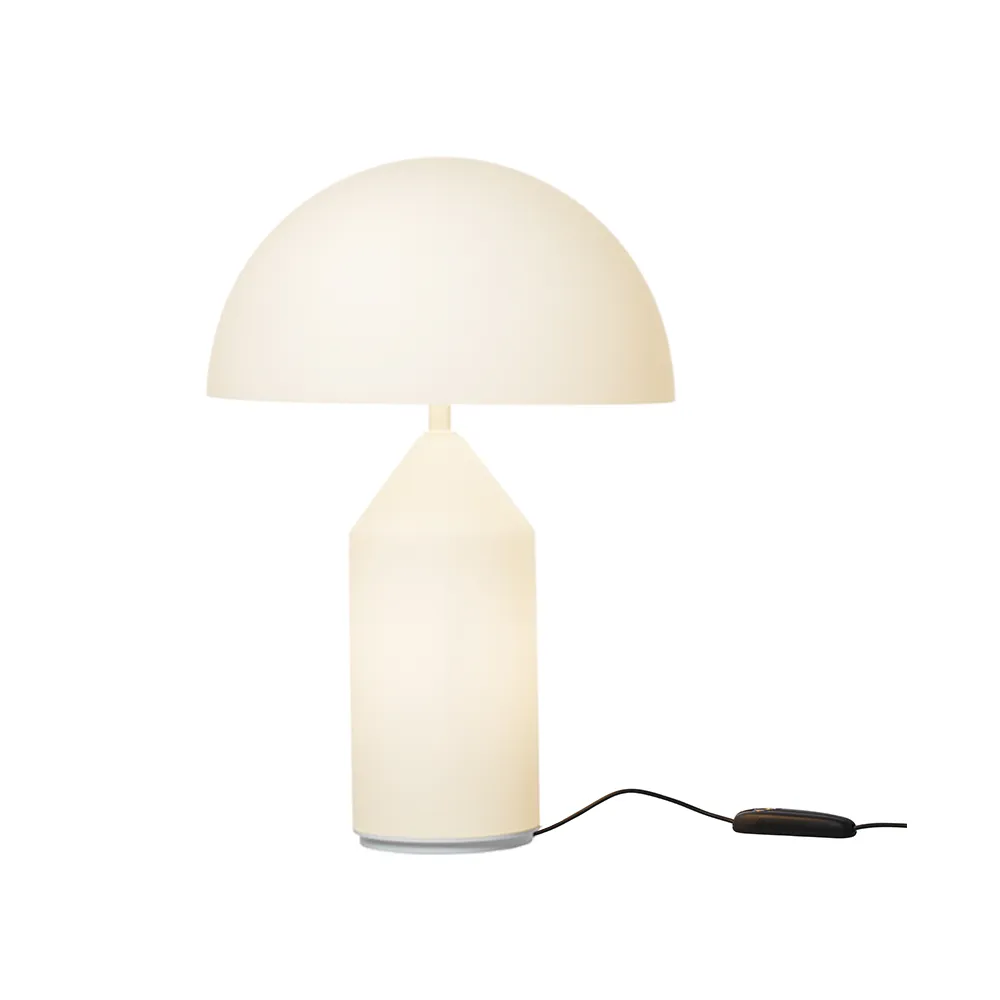 Lampe de table Atollo medium 235 verre, Opale Oluce