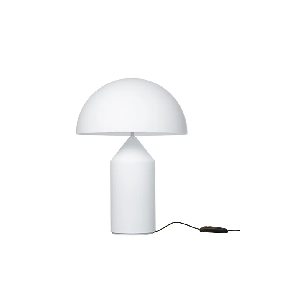 Lampe de table Atollo medium 237 verre, opale, medium Oluce