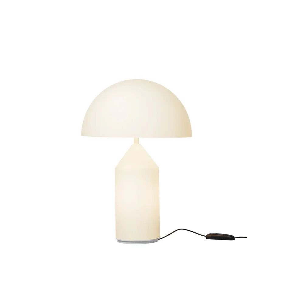 Lampe de table Atollo medium 237 verre, opale, medium Oluce