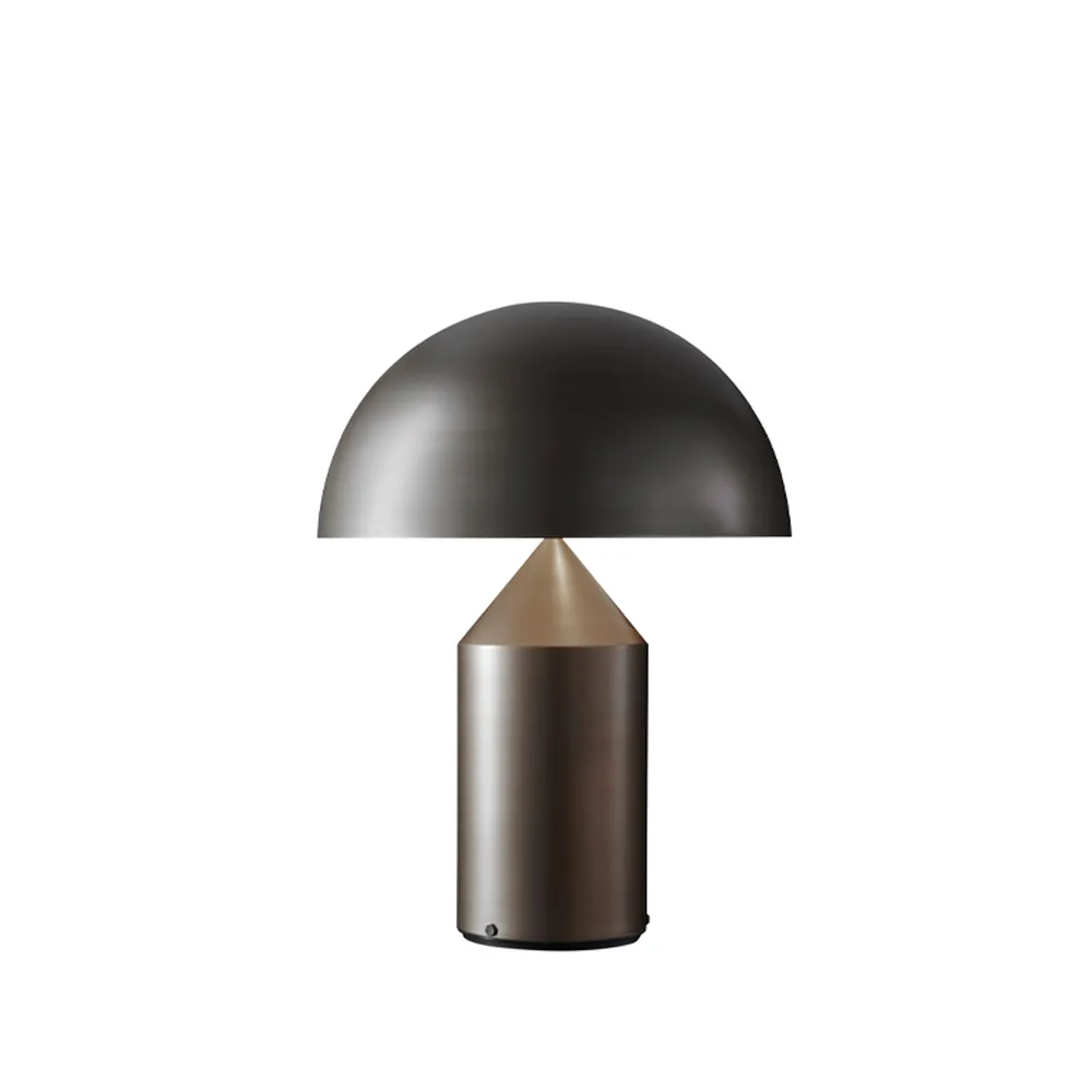 Lampe de table Atollo medium 239 métal, Satin bronze Oluce