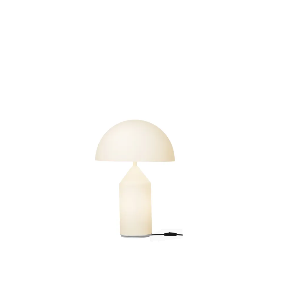 Lampe de table Atollo small 236 verre, Opale Oluce