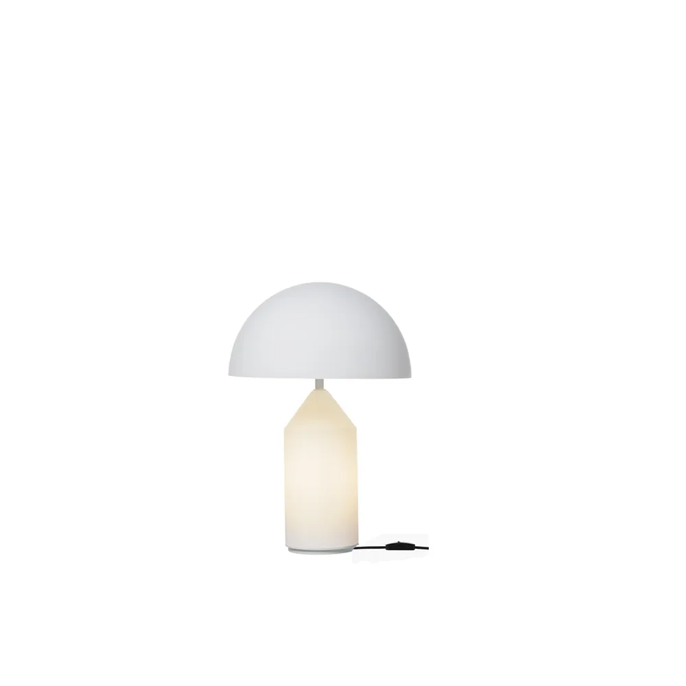 Lampe de table Atollo small 236 verre, Opale Oluce