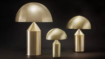 Lampe de table Atollo small 238 métal - Gold - Oluce