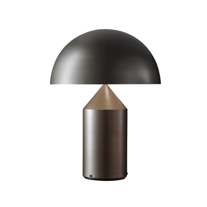 Lampe de table/lampadaire Atollo large 233 métal, satin bronze, large Oluce