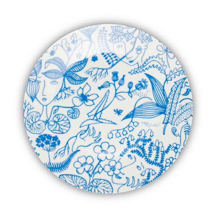 Assiette Grazia 19,5 cm - Bleu-blanc - Opto Design
