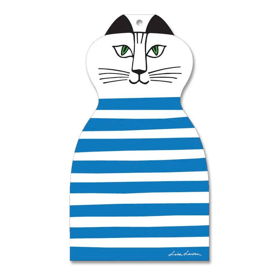 Planche à découper Trull, bleu-blanc Opto Design