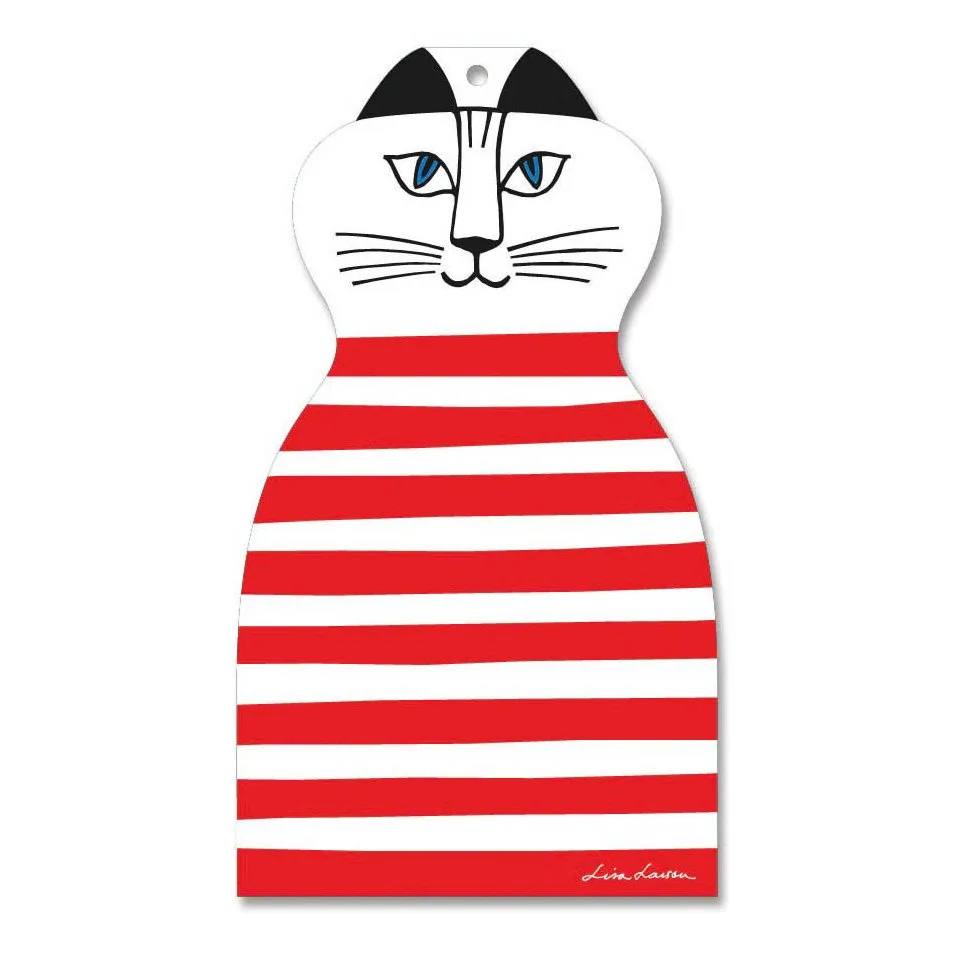 Planche à découper Trull, rouge-blanc Opto Design