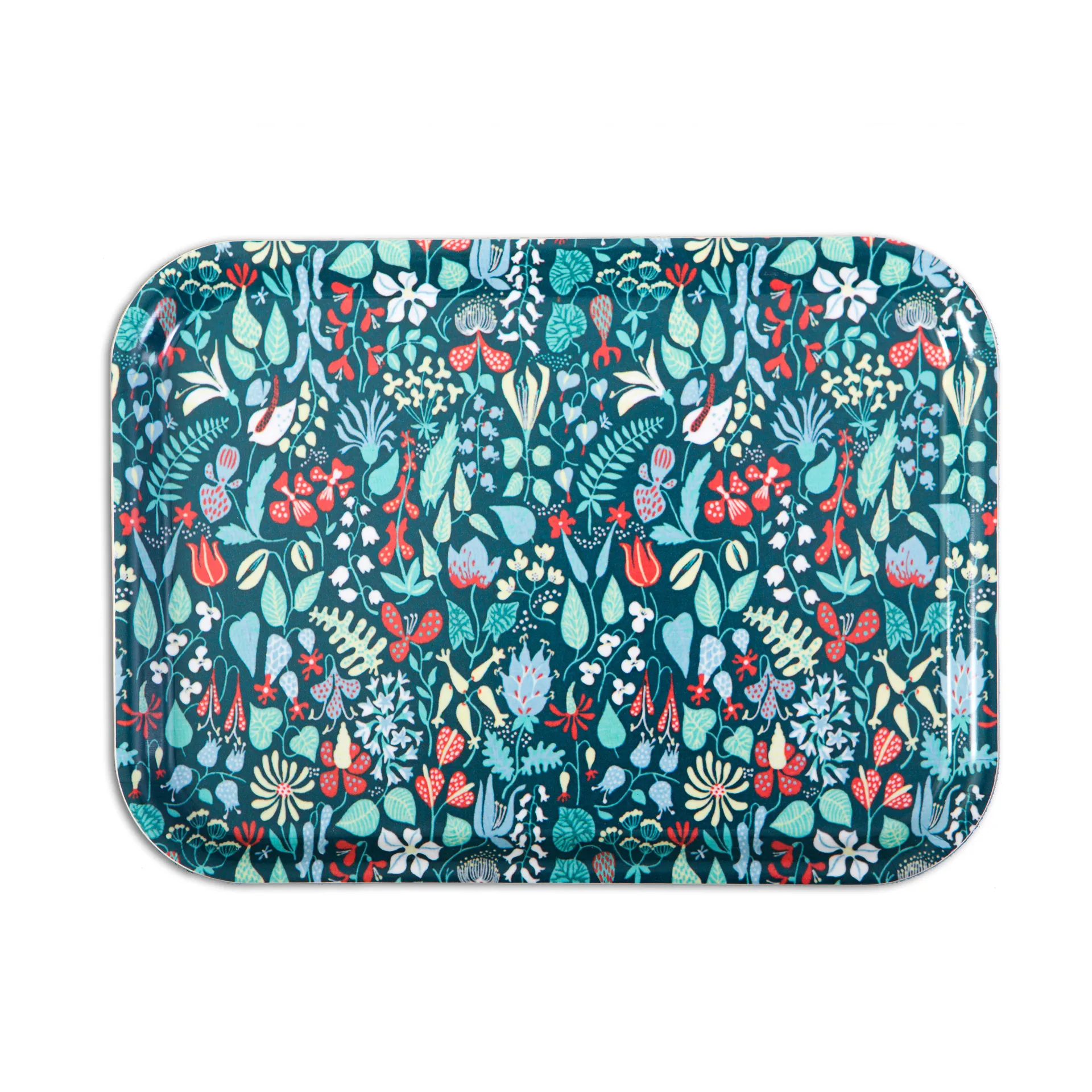 Plateau Herbarium bleu, 27x20 cm Opto Design