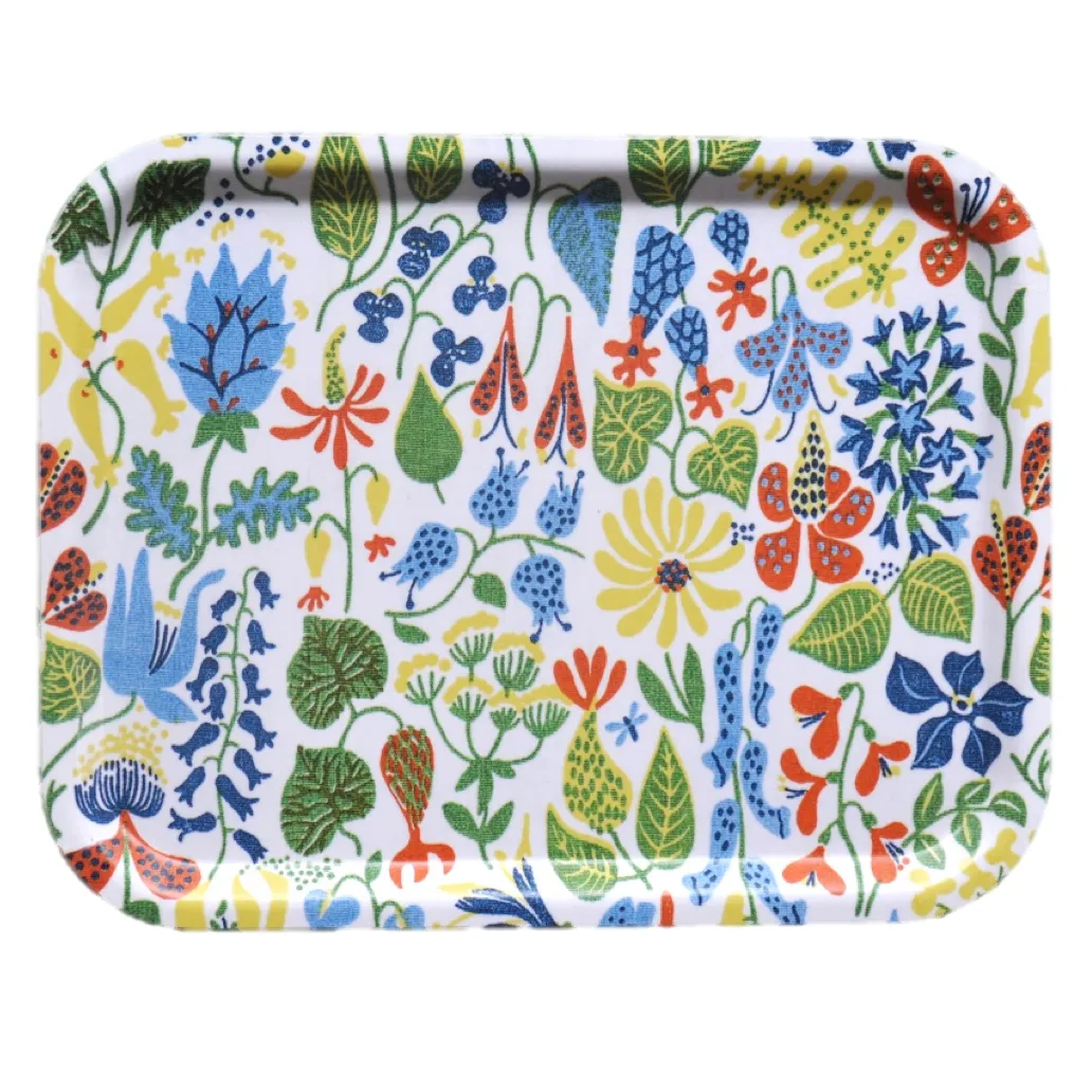 Plateau Herbarium jaune, 36x28 cm Opto Design