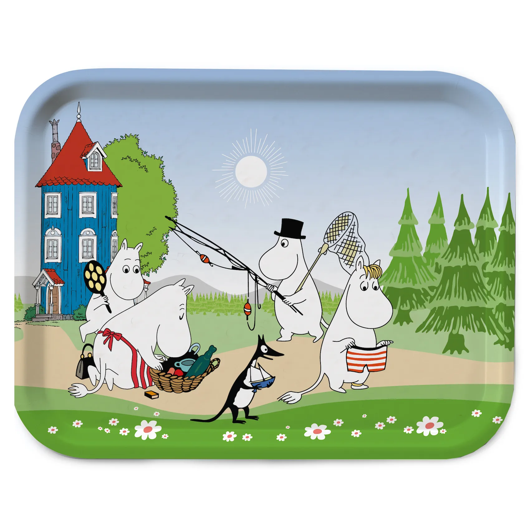 Plateau Holiday 27x20 cm, Vert Opto Design