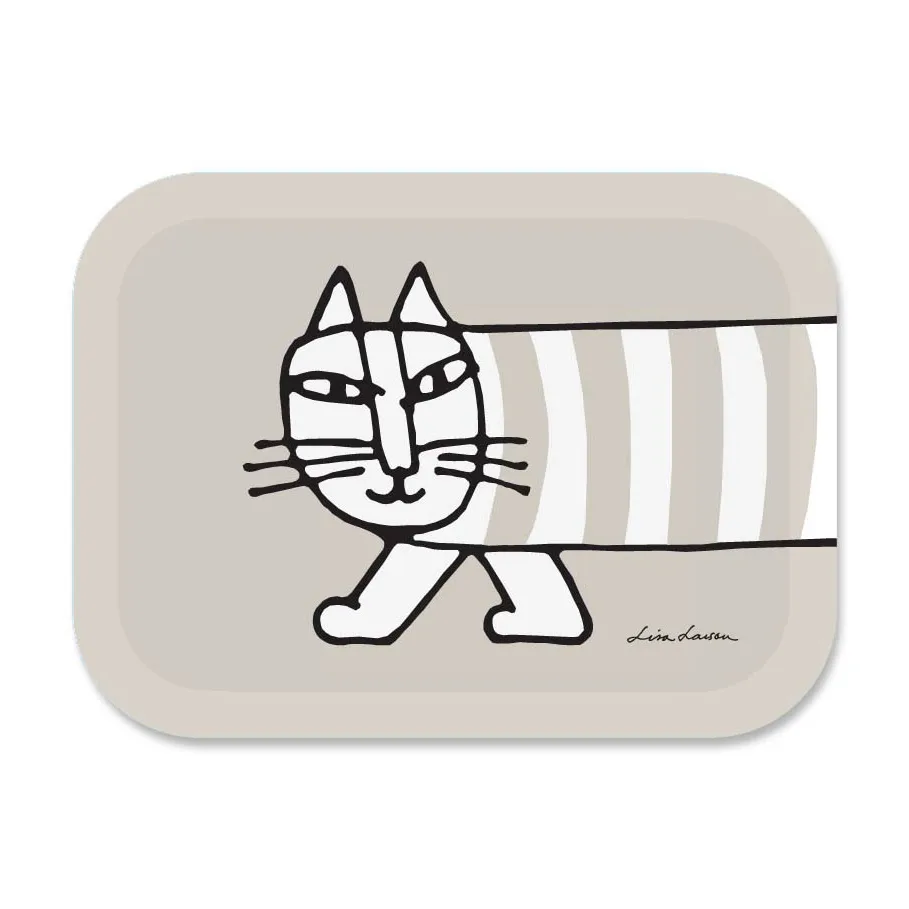 Plateau Mikey 27x20 cm, Gris Opto Design