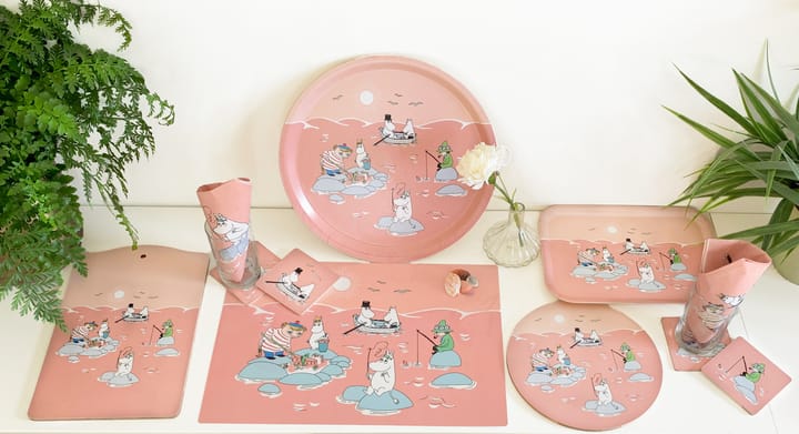 Plateau Moomin été 2022 Fiske 20x27 cm - Rose - Opto Design