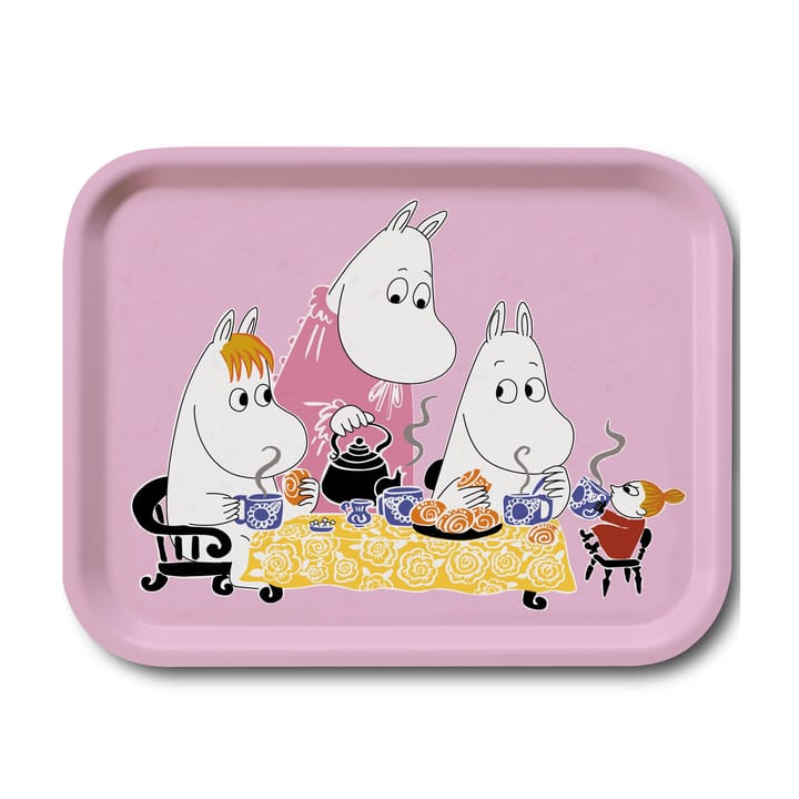 Plateau Moomin Tea party - rose - Opto Design