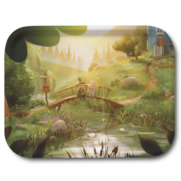 Plateau Moomin TV-Series 27x20 cm - Moomin & Snufkin bridge - Opto Design