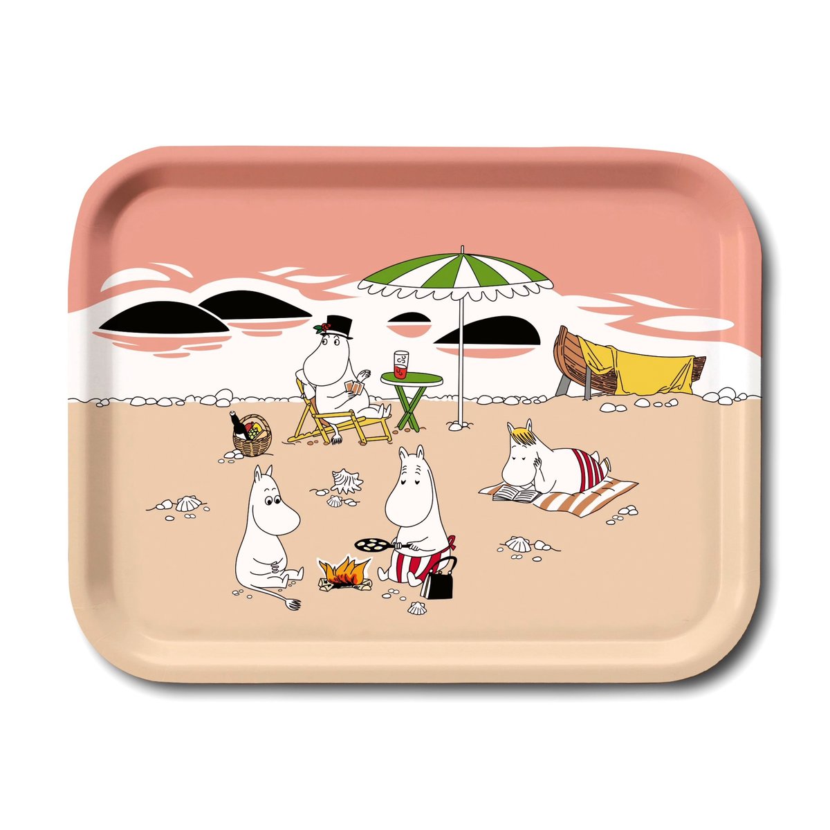 Opto Design Plateau Mumin été 2021 Abricot-sand | Design Scandinave | Plateaux | Multi
