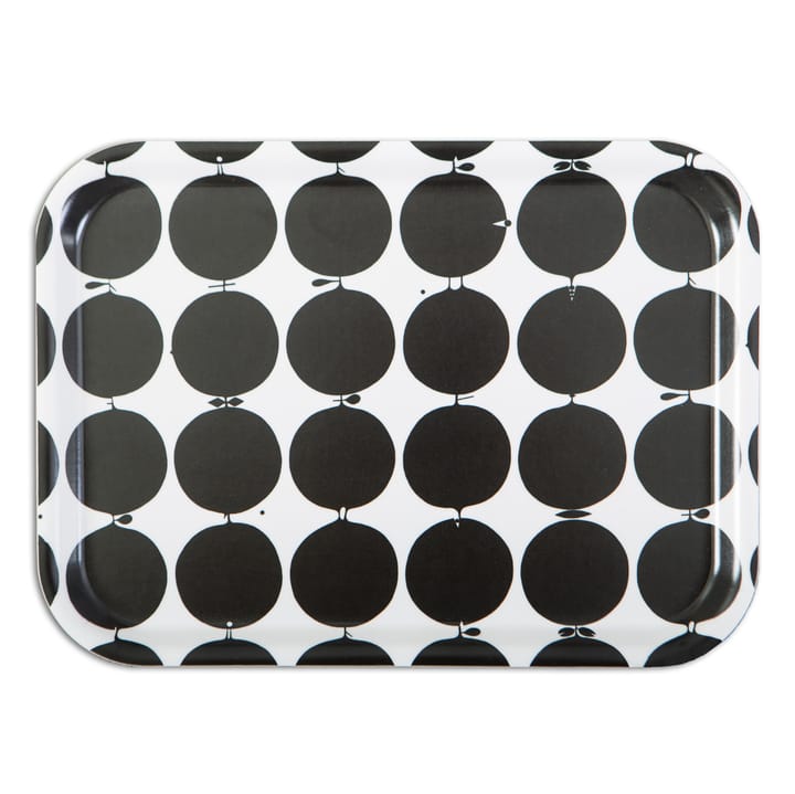 Plateau Tallyho 27x20 cm - Noir-blanc - Opto Design