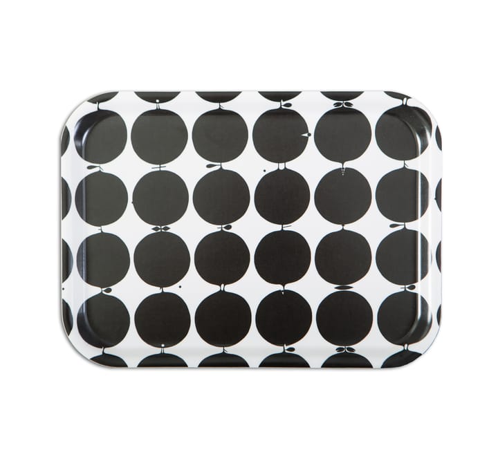 Plateau Tallyho 36x28 cm - Noir-blanc - Opto Design