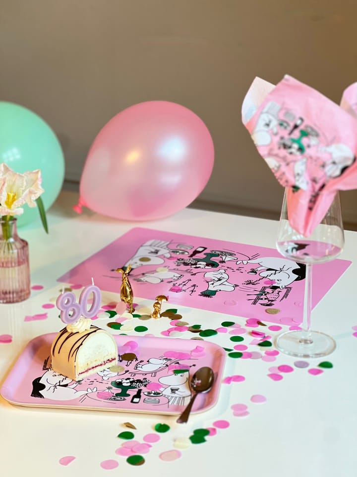 Set de table Moomin 80 27,5x40 cm, Rose Opto Design