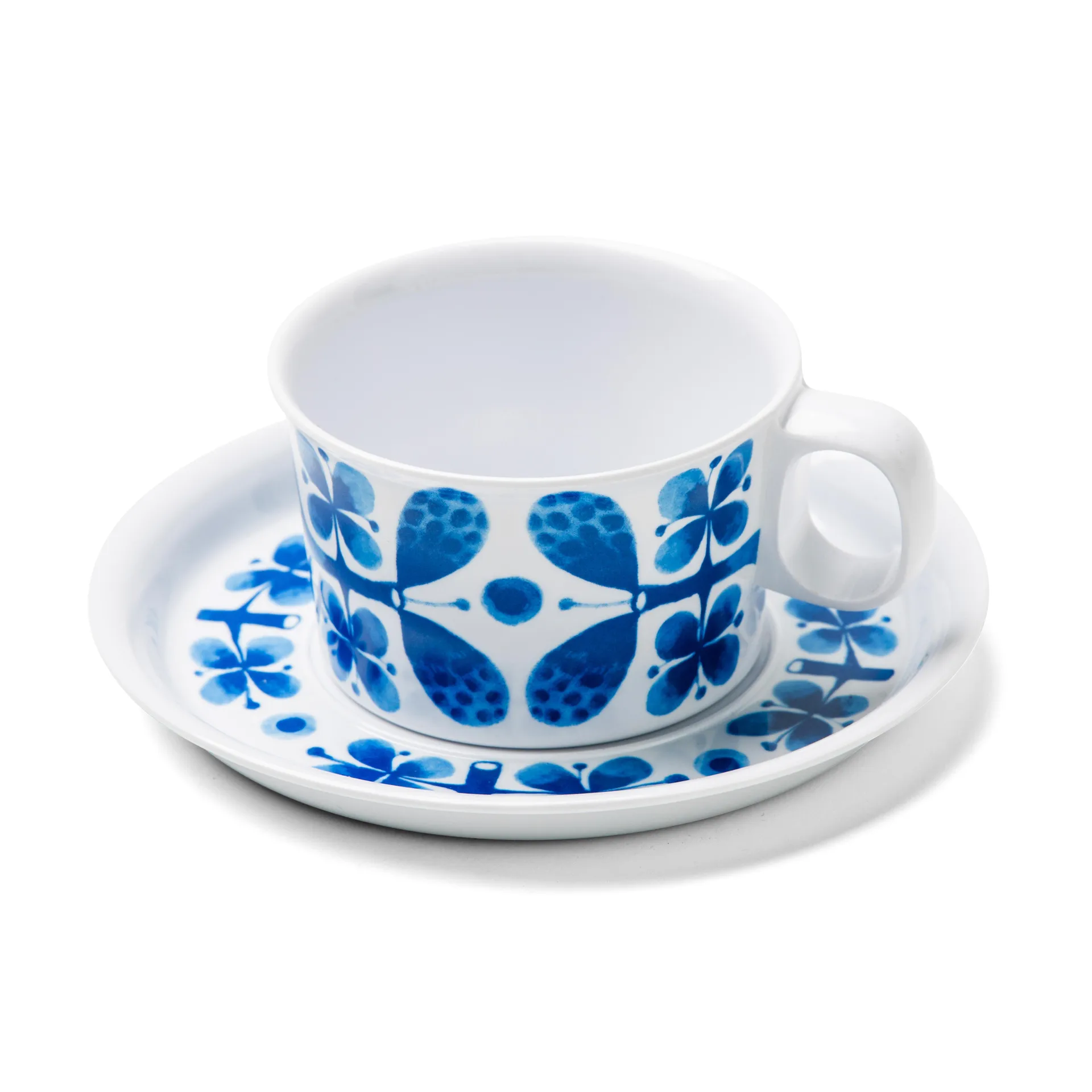 Tasse et soucoupe Blues mélamine, tasse + soucoupe Opto Design