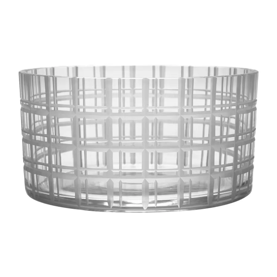 Bol Cut in number 160 mm, Motif à carreaux Orrefors