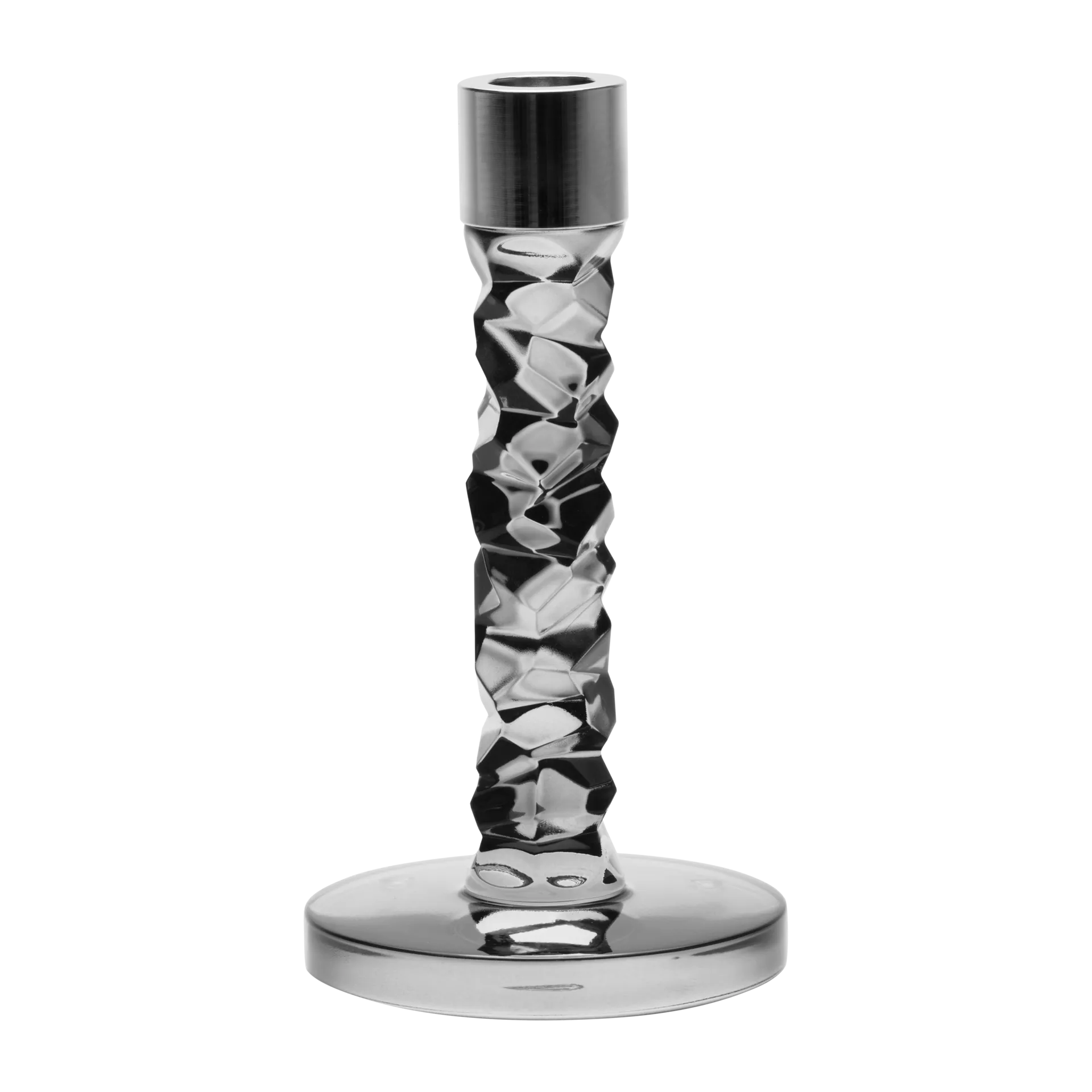 Bougeoir Carat anthracite, 183 mm Orrefors