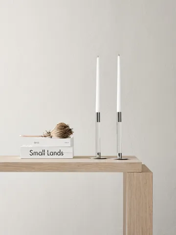 Bougeoir Lumiere 26,5 cm Lot de 2 - Transparent - Orrefors