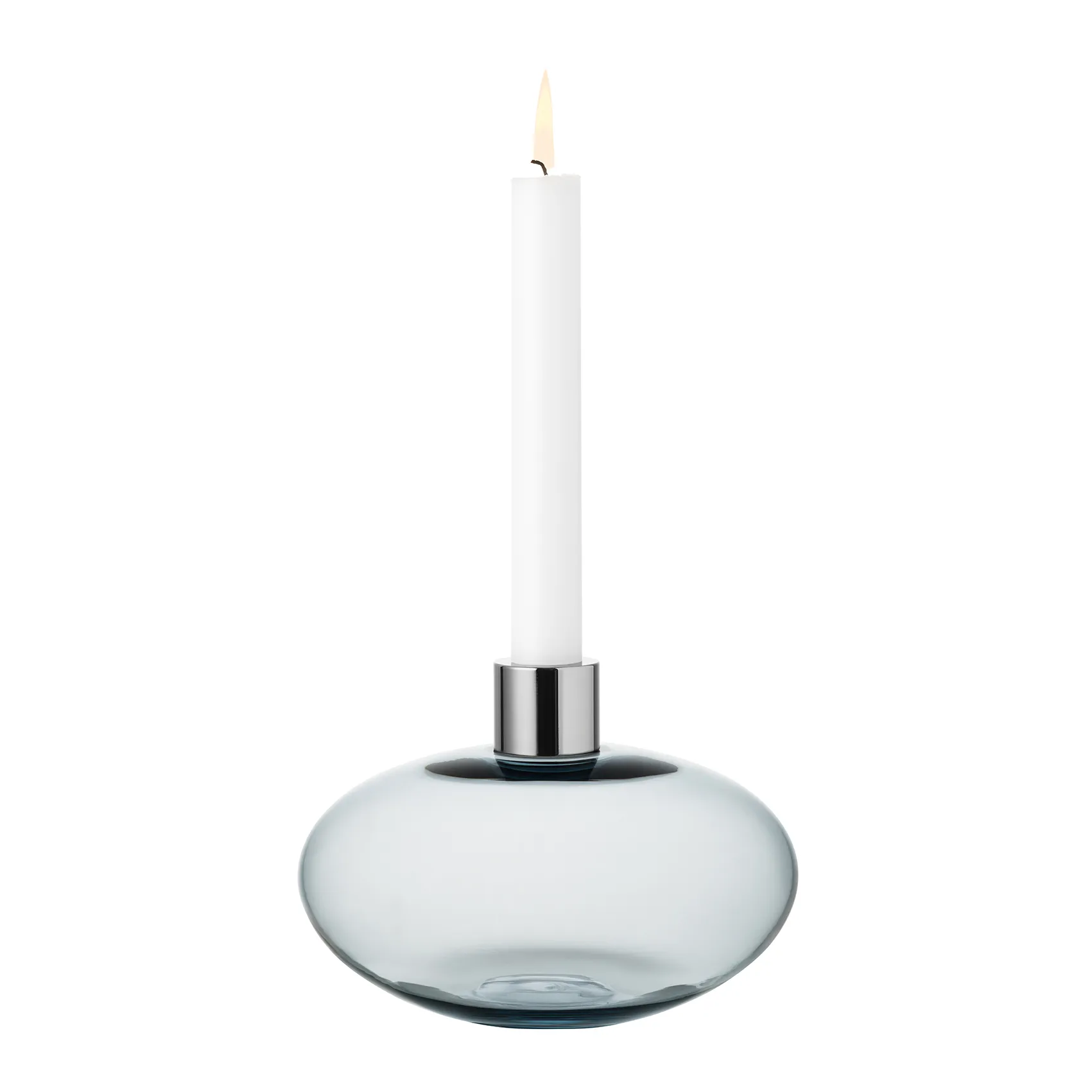 Bougeoir Pluto, Gris Orrefors