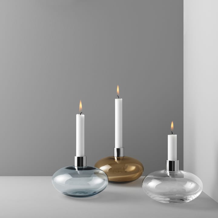 Bougeoir Pluto, Marron doré Orrefors