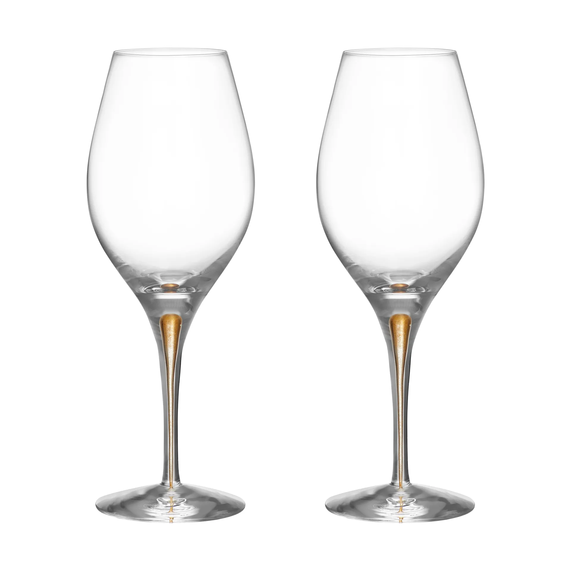 Intermezzo Balance verres à vin 44 cl lot de 2, Or Orrefors