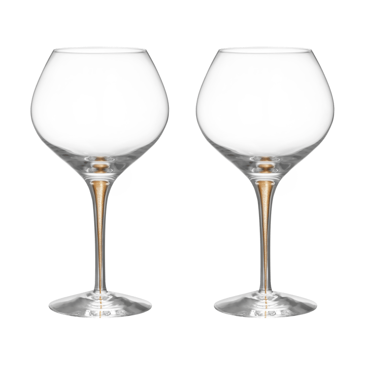 Intermezzo Bouquet verres à vin 70 cl lot de 2 - Or - Orrefors
