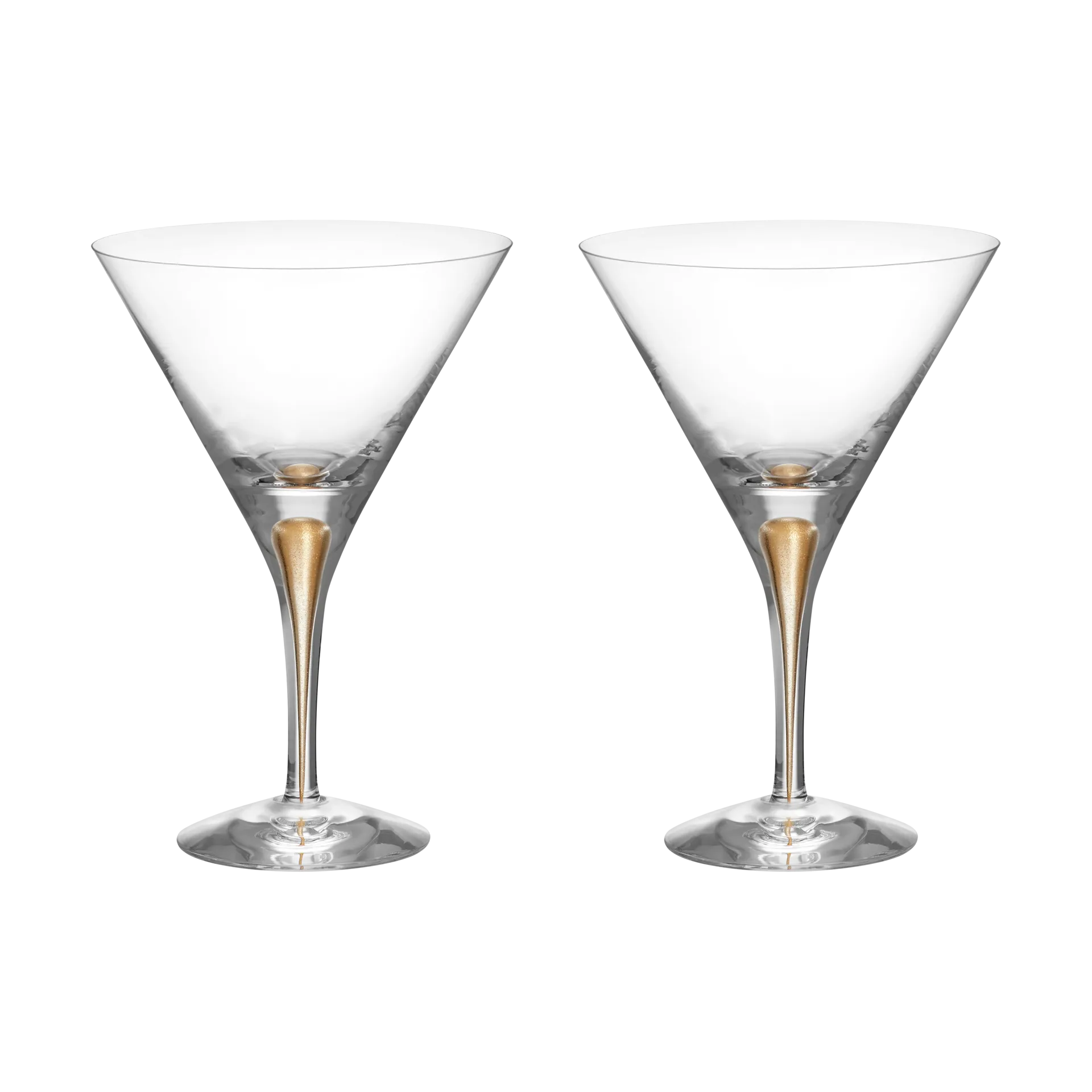 Intermezzo verres à martini 25 cl lot de 2, Or Orrefors