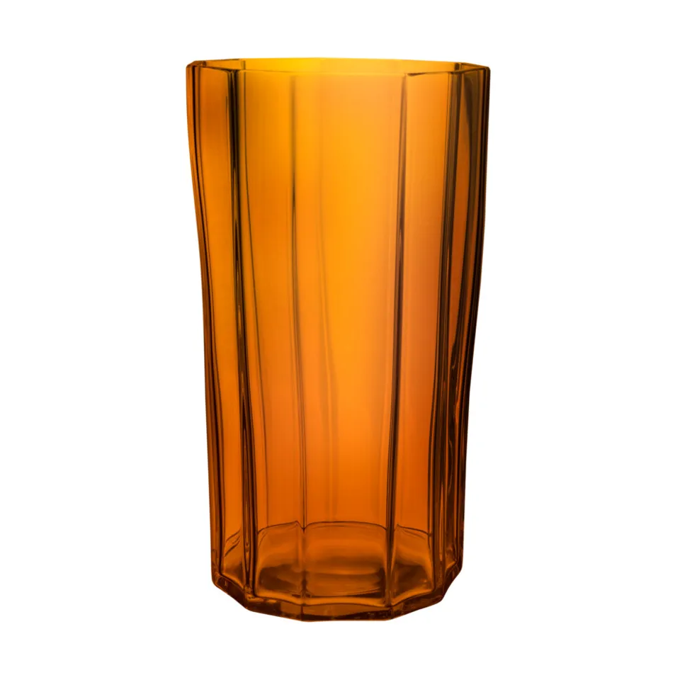 Lanterne tempête Reed 25cm, Ambre Orrefors