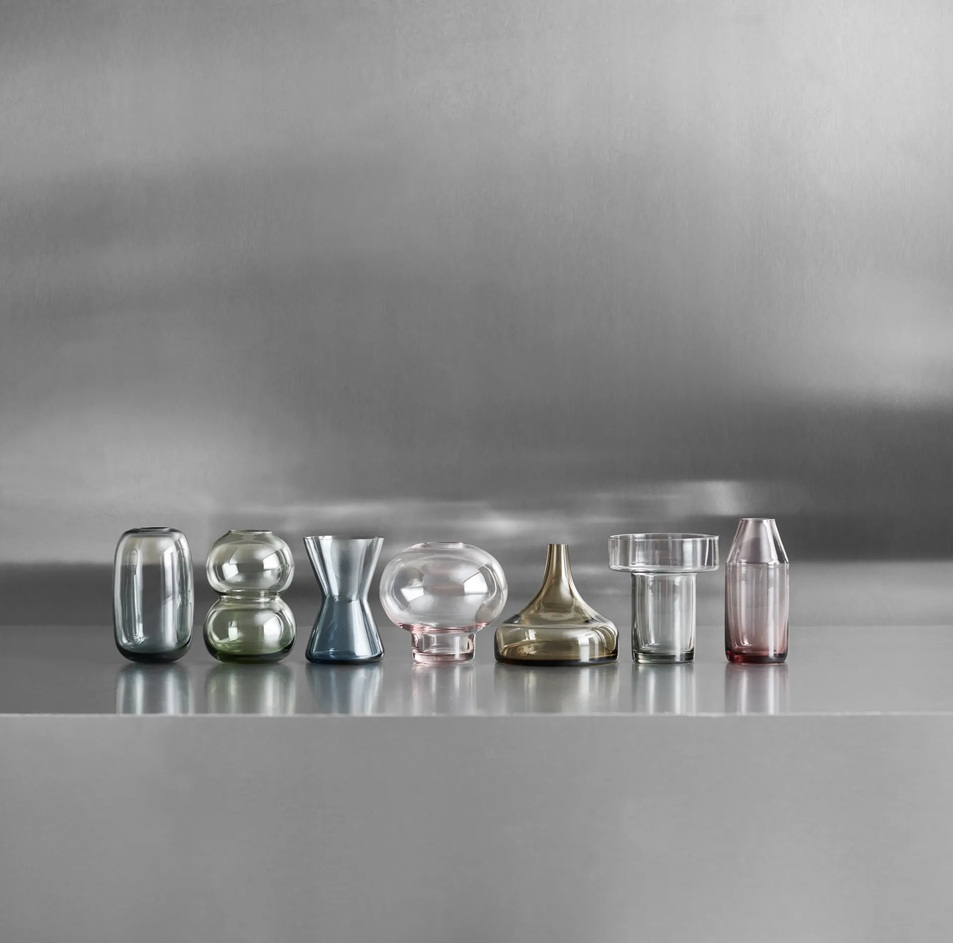 Midsummer mini vases 7 pièces, Multi Orrefors