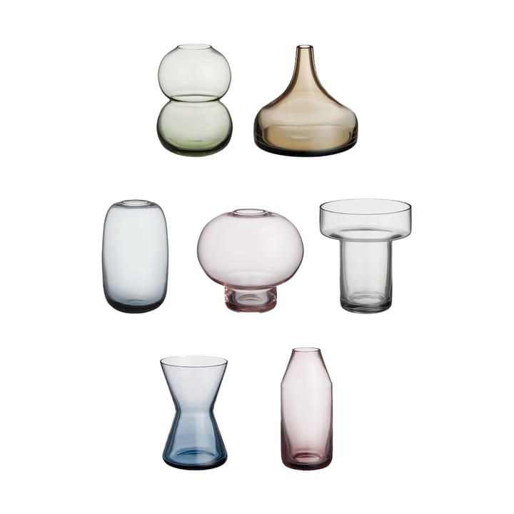 Midsummer mini vases - 7 pièces - Orrefors
