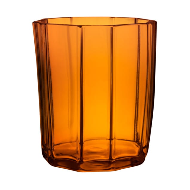 Photophore Reed 8,5cm - Ambre - Orrefors