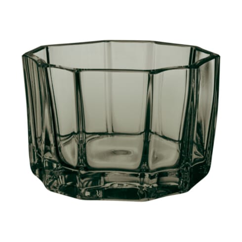 Photophore Reed porte 4,5cm - Vert mousse - Orrefors