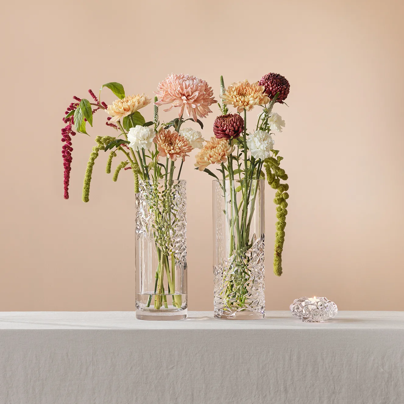 Vase Carat 37 cm, Low cut Orrefors