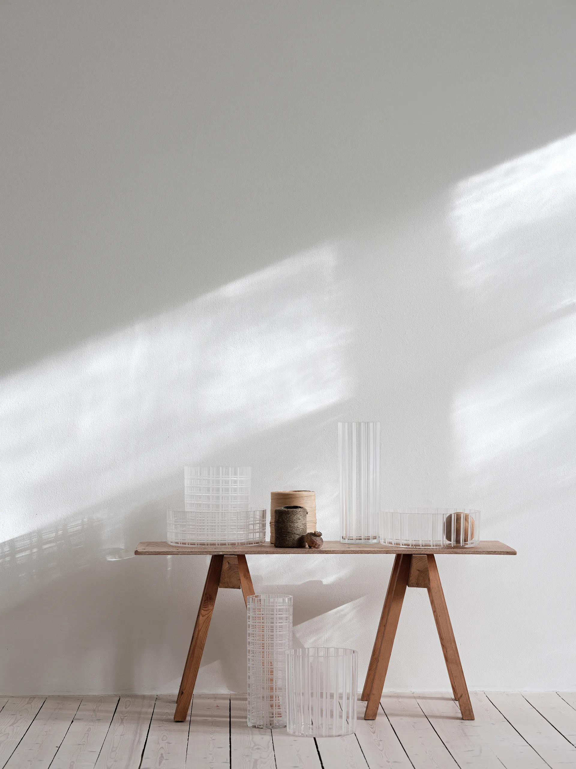 Vase Cut in number 20 cm, Rayures Orrefors